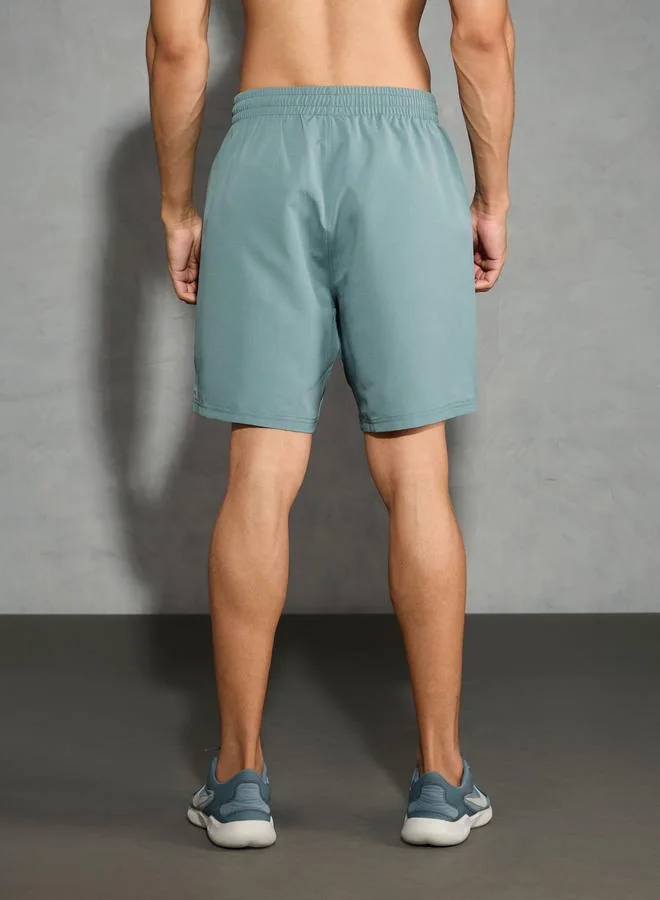 Technosport Technosport Men Solid Slim Fit Shorts