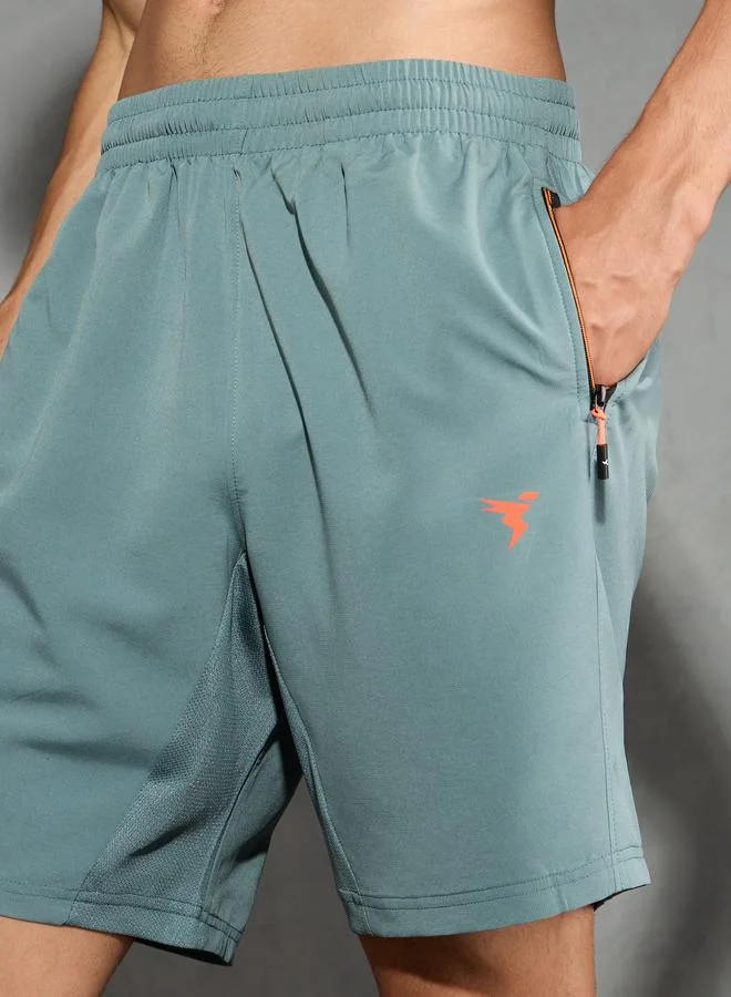 Technosport Technosport Men Solid Slim Fit Shorts