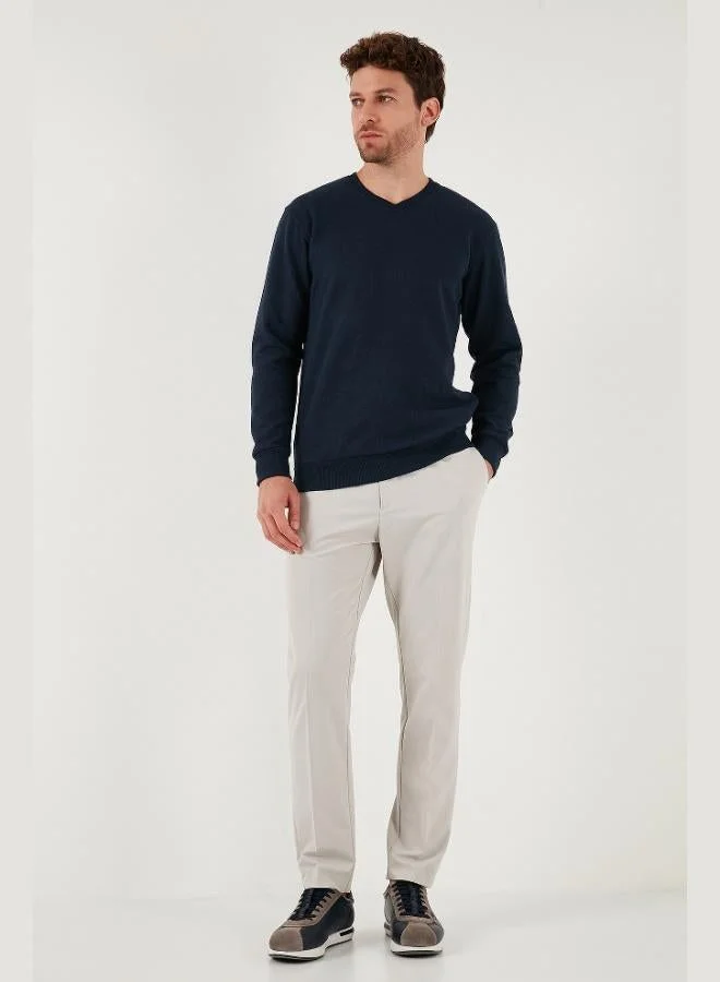 Buratti  Buratti Cotton Regular Fit V-Neck Sweater Men's SWEATER 456202 V for Men | Best Price UAE