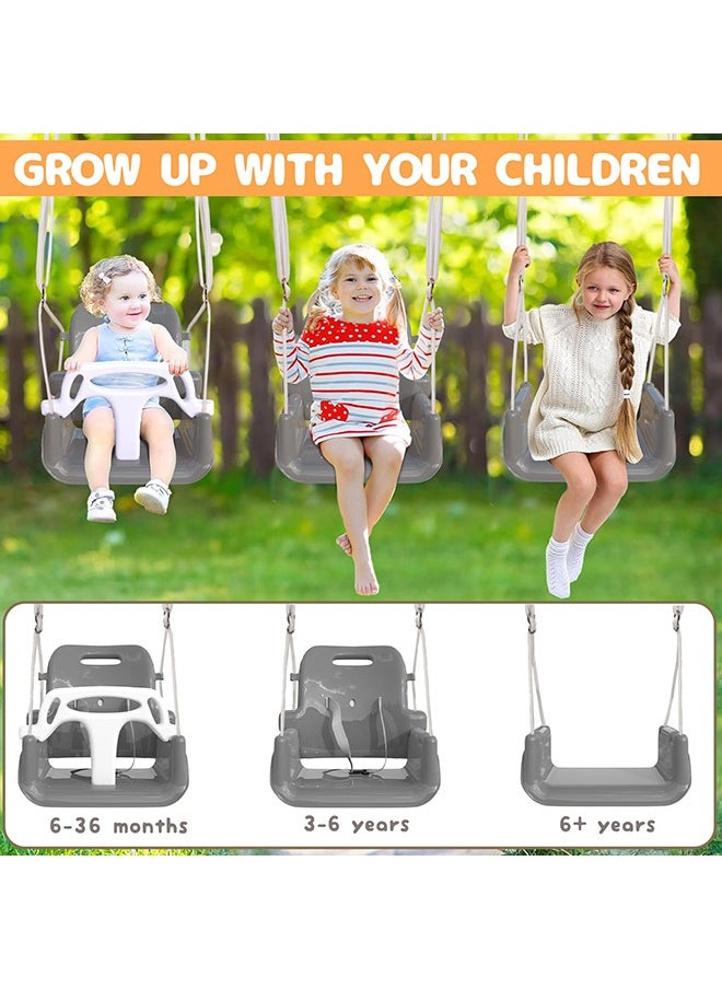 XiuWoo Toddler Swing, 3-in-1 Swing Sets for Backyard, Baby Swing Outdoor/Indoor, Toddler Swing Set Suitable for Aged 6 Months to 10 Years Old  - Image 5