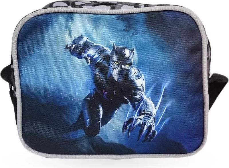 ماشو تريند Pulo Black Panther School Bag + Nutrition + Water Bottle - Black Panther Bag Boys Primary School Bag