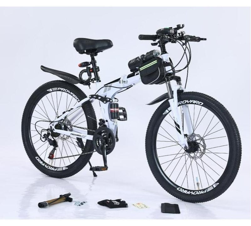 برو يارد دراجة قابله للطي برو يارد رياضية لون أسود مع أبيض - Image 1