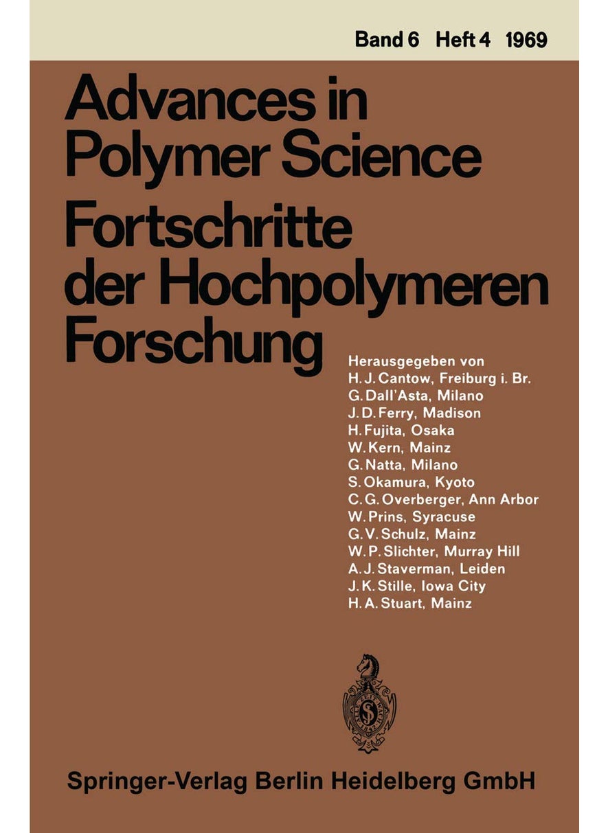 Advances in Polymer Science / Fortschritte der Hochpolymeren Forschung 