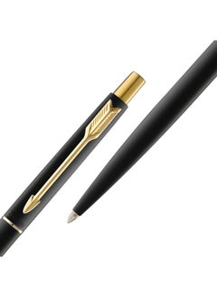 PARKER Classic Matte Black Gold Trim Ball Pen| Ink Color - Blue | Unique Gift For Employees | Leading Pen For Corporate  - Image 4