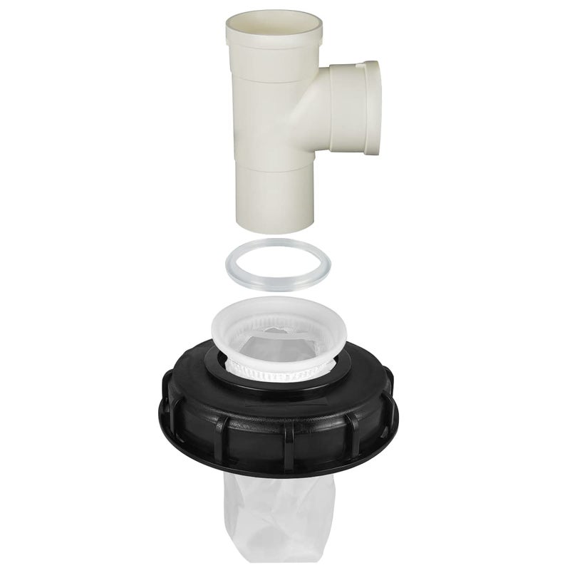 DVECUE IBC Tote Lid Cap with Filter IBC Ton Barrel Caps Water Tank Lids with Pipe 
