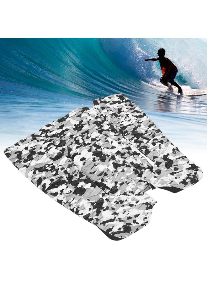 1 Set EVA Camouflage Color Anti skid Surfboard Pad Surfing Deck Surf Accessory(Black White)