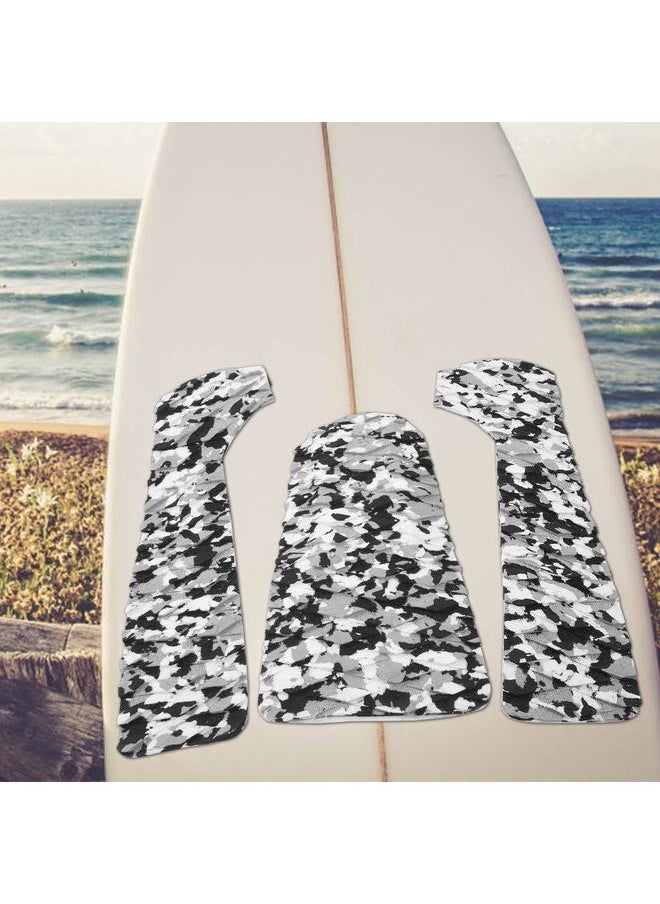 Thoraya 1 Set EVA Camouflage Color Anti skid Surfboard Pad Surfing Deck Surf Accessory(Black White)  - Image 5