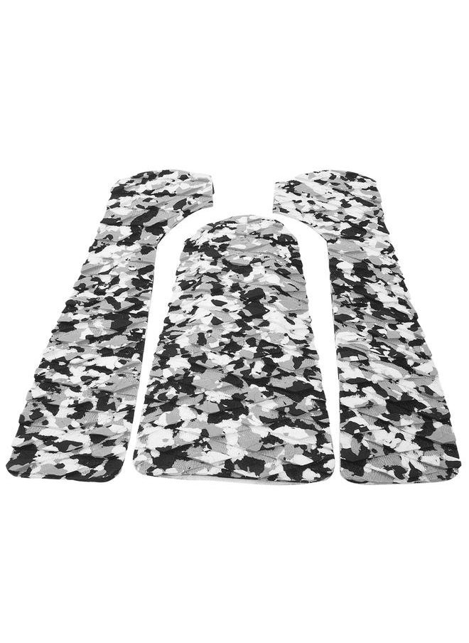 Thoraya 1 Set EVA Camouflage Color Anti skid Surfboard Pad Surfing Deck Surf Accessory(Black White)  - Image 1