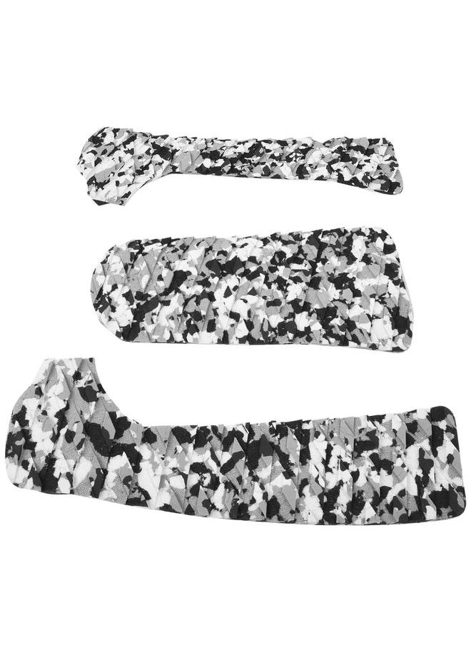 Thoraya 1 Set EVA Camouflage Color Anti skid Surfboard Pad Surfing Deck Surf Accessory(Black White)  - Image 2