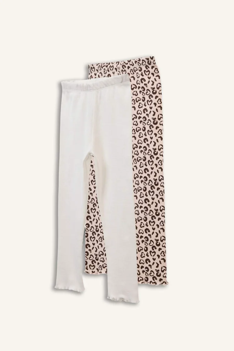 ديفاكتو Baby Girl 2 piece Leopard Leggings