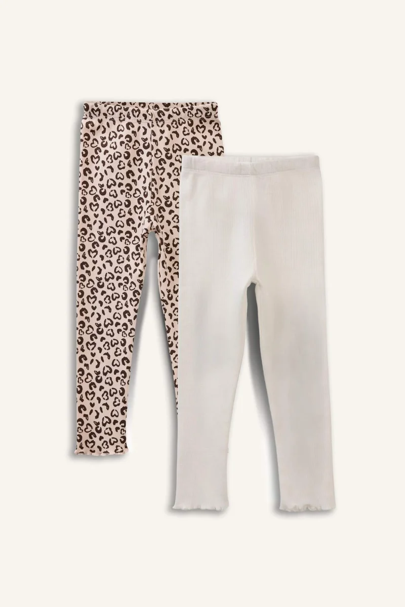 ديفاكتو Baby Girl 2 piece Leopard Leggings