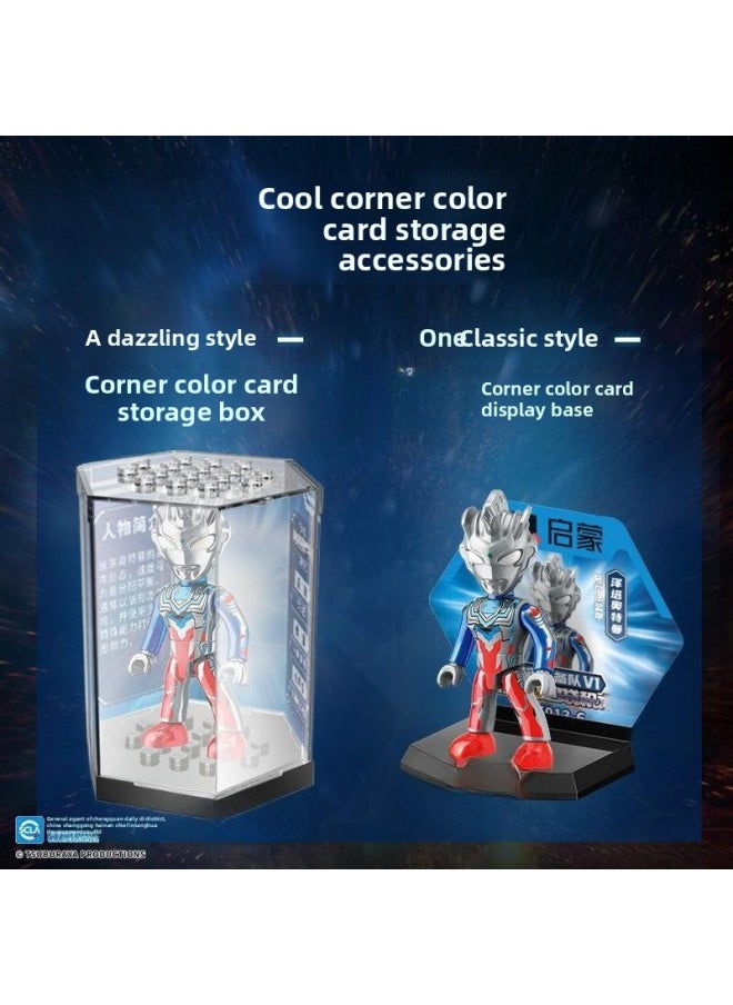Generic - Gold-containing Movable Trendy Hand-held Monster Joint Gift Assembled Card Toy Genuine Ultraman Blind Box Superman Birthday-Color://the 3rd Dazzling Newborn Blind Box/random 1 Style [including Display Box] (please - Image 1