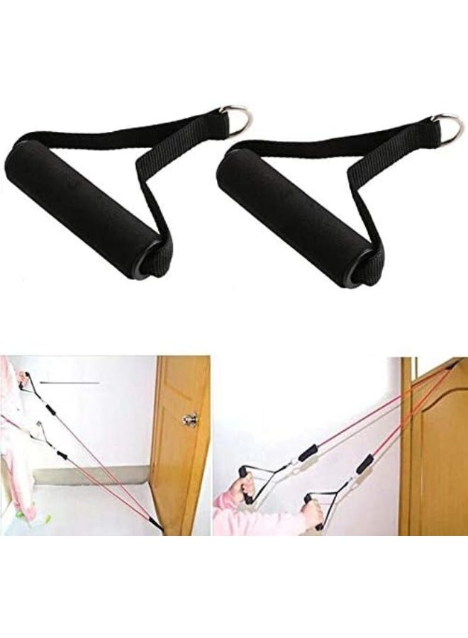 GOTOTOP Exercise Handles, Spring Exerciser Handgrips, Cable Machine Attachments Resistance Bands 1 Pcs Gym Handles for Bowflex Heavy Duty Cable Machine Attachment with ABS Core Fitness Exercise Training - Image 5