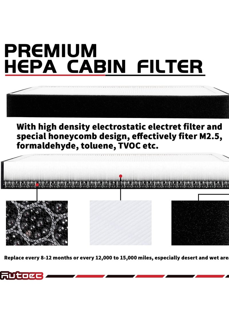 Generic - Tesla Model 3 & Model Y HEPA Cabin Air Filter - 2 Pack Replacement for Improved Air Quality in Tesla Vehicles, Compatible with Tesla Air Conditioning System. - Image 1