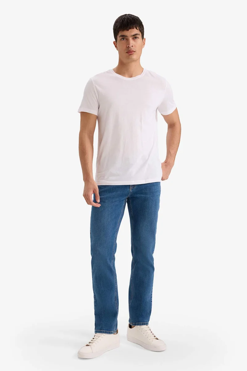 DeFacto Sergio Regular Fit Normal Waist Straight Leg Jeans