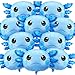 PullCrease 12 Pcs 34 Inch Axolotl Balloon Axolotl Birthday Party Decorations Aluminum Foil Inflatable Summer Supplies for Beach Themed Favor Blue - Image 2