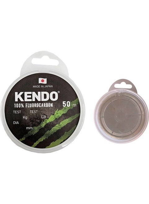 100% Fluorocarbon White 50MT 0.40MM Fishing Line