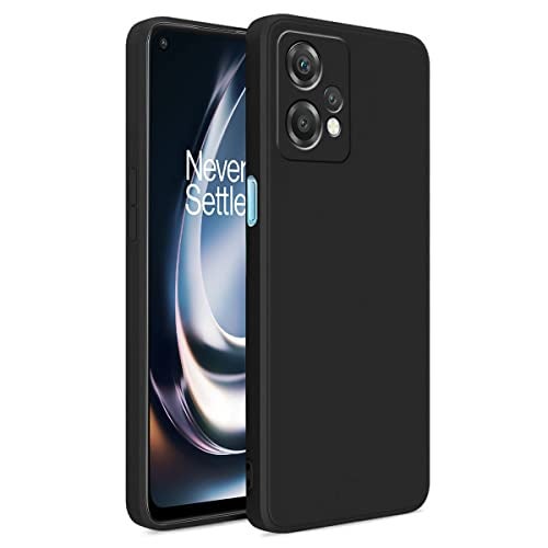 LIRAMARK Silicone Soft Back Cover Case for OnePlus Nord CE 2 Lite 5G / 1+Nord CE 2 Lite 5G (Silicone Black) - Image 1