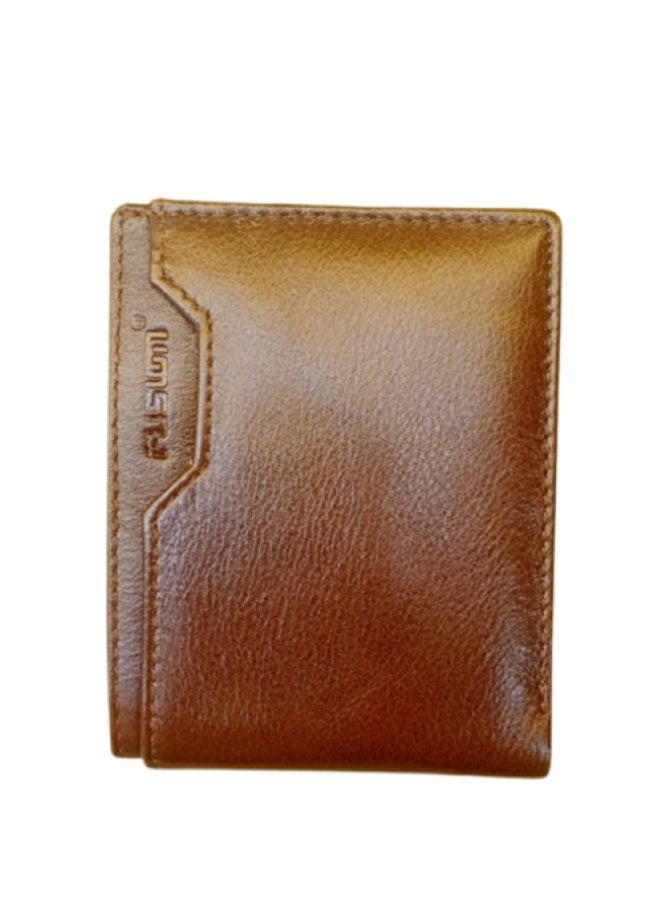 Jasmin Men's Genuine Leather Wallet, Brown