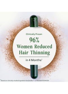 OZiva Advanced Hair Growth Actives | Reduces Thinning Hair & Improves Scalp Coverage | Scientist Formulated with Pure Plant Actives | No side effects for Women | 90 Caps  - Image 3