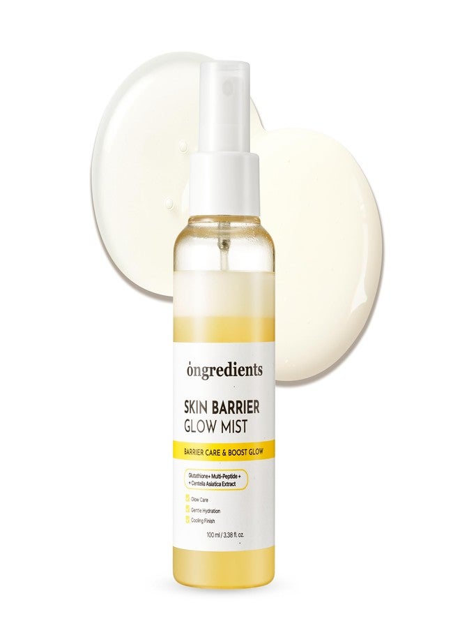 ONGREDIENTS Skin Barrier Glow Mist, Dual-Layer Facial Mist, 98% Pure Glutathione, Multi-Peptide, Centella, Ultra-Fine Spray, Cooling, Dry and Sensitive Skin, Korean Skin Care, 3.38 fl. oz. / 100ml - Image 1
