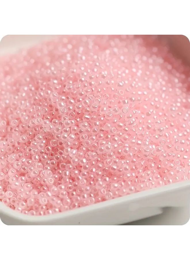 2مم 800 قطعة خرز زجاجي تشيكي وردي فاتح لصنع المجوهرات والأساور والحرف اليدوية - Image 1