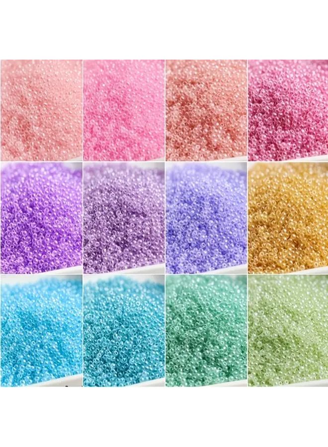 2مم 800 قطعة خرز زجاجي تشيكي وردي فاتح لصنع المجوهرات والأساور والحرف اليدوية - Image 2