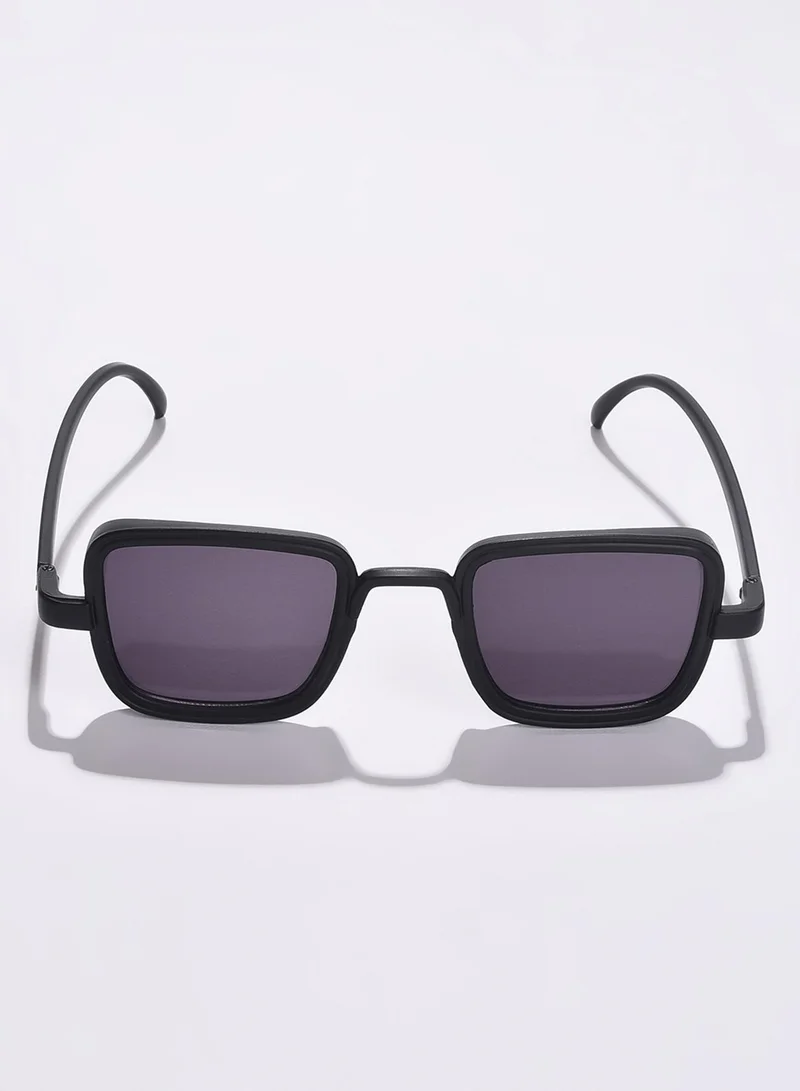 Haute Sauce Black Lens Black Rectangle Sunglasses