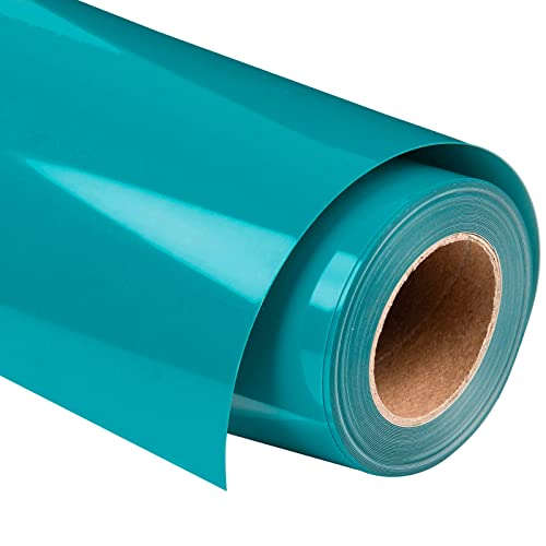 VINYL FROG Teal Heat Transfer Vinyl Roll 12x12ft Aqua HTV Iron On Vinyl for TShirts Garments Bags and Other Fabrics