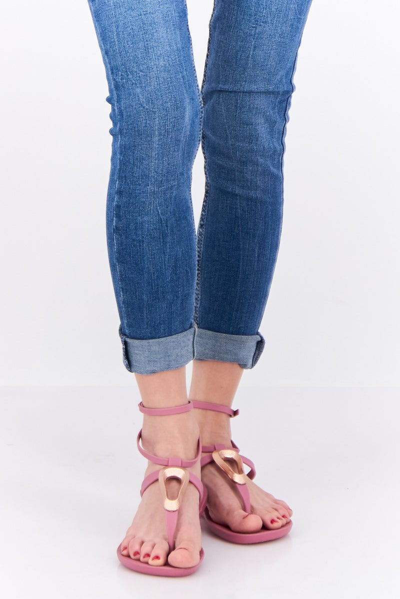 Ipanema Women Fashion Snap Slippers, Lilac - Image 1