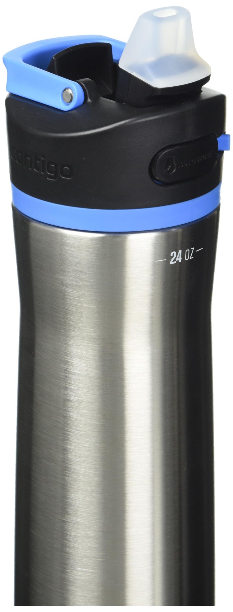 Contigo Ashland Water Bottle  24 oz  Stainless Steel w/Blue Poppy - Image 2