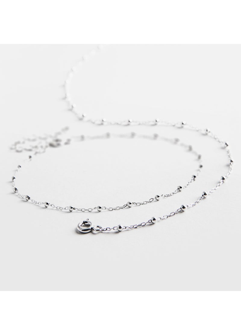 Minza ” Round ” Pure 925 Sterling Silver, Handmade Anklet for Women, Chain Anklet, 1.200 grams of Silver, Jewelry for Casual & Special Occasion - Image 4