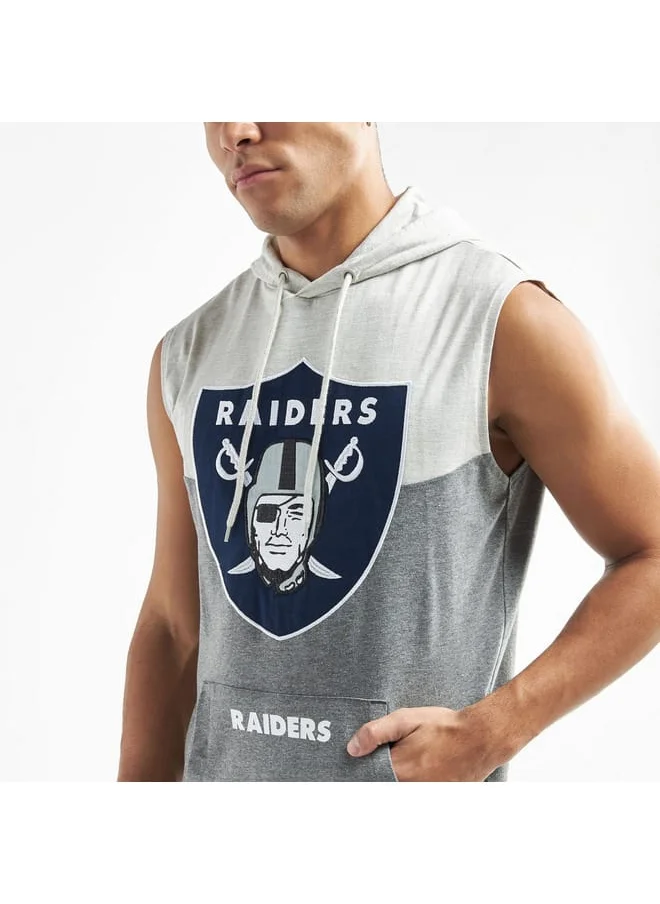 Splash FAV Las Vegas Raiders Print Sleeveless Hoodie