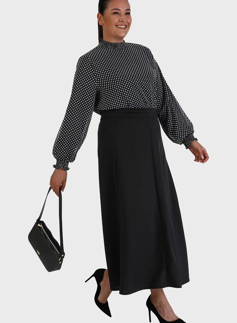 Alia by modanisa High Waist Skirt