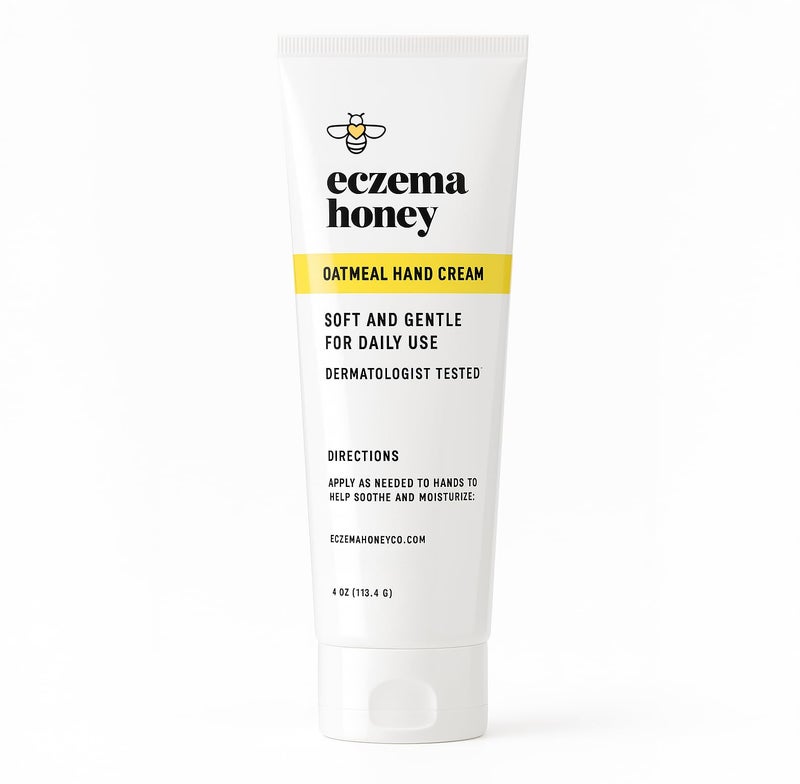 ECZEMA HONEY Oatmeal Hand Cream - Natural Hand & Body Lotion for Eczema Rash Relief - Eczema Cream for Dry, Itchy, Sensitive, & Irritable Skin (4 Oz) - Image 1