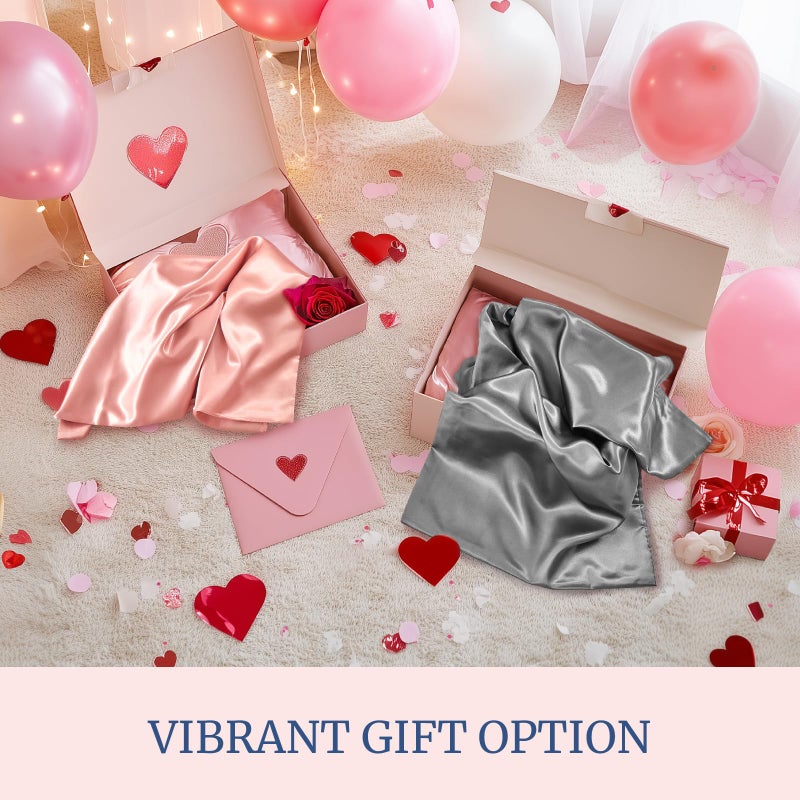 BEDELITE Satin Pillowcase for Hair and Skin, Super Soft and Cooling Similar to Silk Pillow Cases 2 Pack with Envelope Closure, Gift for Women Men(20"x30" Queen Size, Grey) - Image 4