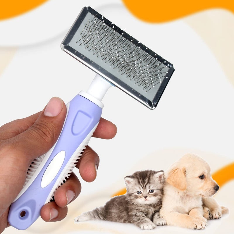 BOXO Grooming & Cleaning Slicker Brush Comb with Handle for Dogs - 1 Pcs - Image 1