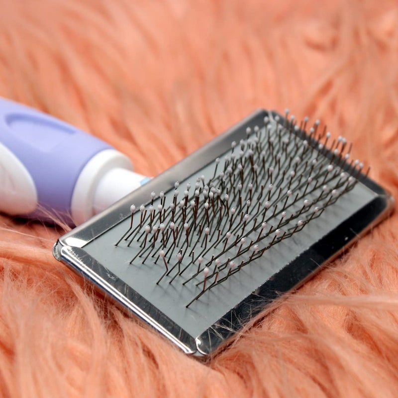 BOXO Grooming & Cleaning Slicker Brush Comb with Handle for Dogs - 1 Pcs - Image 3