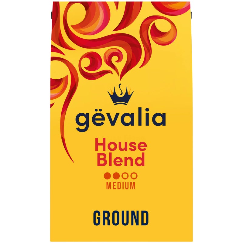 Gevalia House Blend Medium Roast 100% Arabica Ground Coffee, for a Keto and Low Carb Lifestyle (20 oz Bag) - Image 1