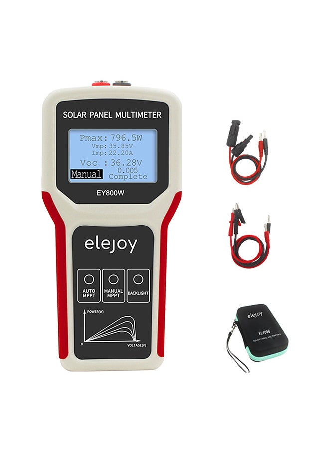 Generic Upgrades Handheld Portable Photovoltaic Panel Power Supplys Multimeter Auto Manual Detection with LCD Display Screen  - Image 1