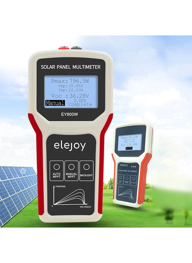 Generic Upgrades Handheld Portable Photovoltaic Panel Power Supplys Multimeter Auto Manual Detection with LCD Display Screen  - Image 2