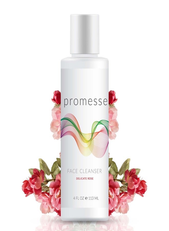 promesse Acne Control Facial Cleanser with Glycolic & Salicylic Acid, Gentle AHA/BHA Exfoliating Cleanser for Acne-Prone & Oily Skin, Rose Scented Hydrating Face Wash, 4 fl oz - Image 1