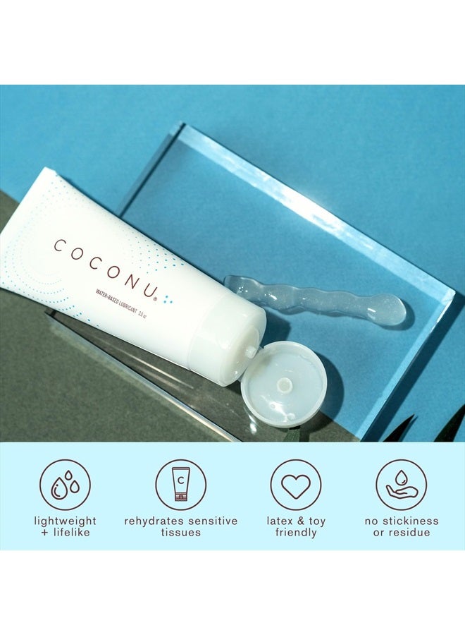 COCONU زيت تشحيم شخصي نباتي قائم على الماء للأزواج، الرجال، النساء - 3.0 أونصة - Image 2