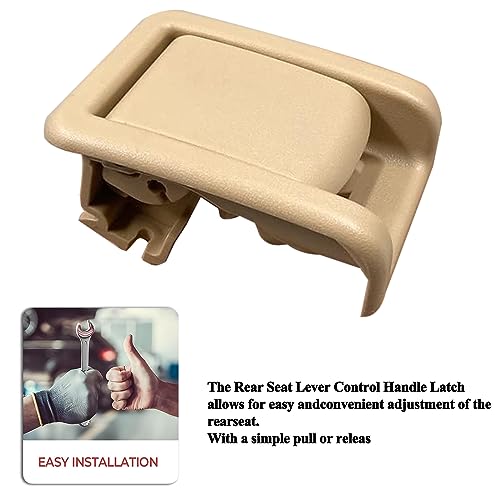 E-Vniko Rear Seat Lock Control Lever Compatible for 2009-2019 Toyota 4runner Land Cruiser Prado Lexus GX400 GX460 Replace Beige Seat Handle Lever Sub-Assy 72057-60130-C0 - Image 3