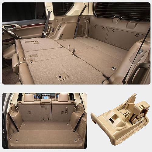 E-Vniko Rear Seat Lock Control Lever Compatible for 2009-2019 Toyota 4runner Land Cruiser Prado Lexus GX400 GX460 Replace Beige Seat Handle Lever Sub-Assy 72057-60130-C0 - Image 4