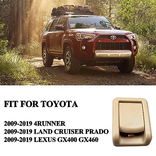 E-Vniko Rear Seat Lock Control Lever Compatible for 2009-2019 Toyota 4runner Land Cruiser Prado Lexus GX400 GX460 Replace Beige Seat Handle Lever Sub-Assy 72057-60130-C0 - Image 2
