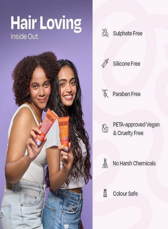 MANETAIN Leave-in Conditioner for Curly Hair 100ml | Lightweight, Moisturizing & Curl-Enhancing | Frizz Control with Slippery Elm, Seaweed & Marshmallow Root Extracts | Hydrated, Defined, & Shiny Curls | - Image 4