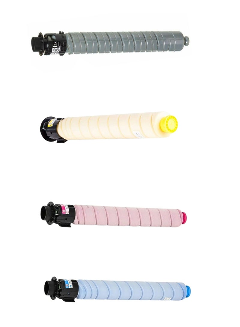 Terabyte مجموعة أحبار ملونة متوافقة مع MPC2000 و MPC2500 و MPC3000 (أسود-سماوي-قرمزي-أصفر) - Image 1