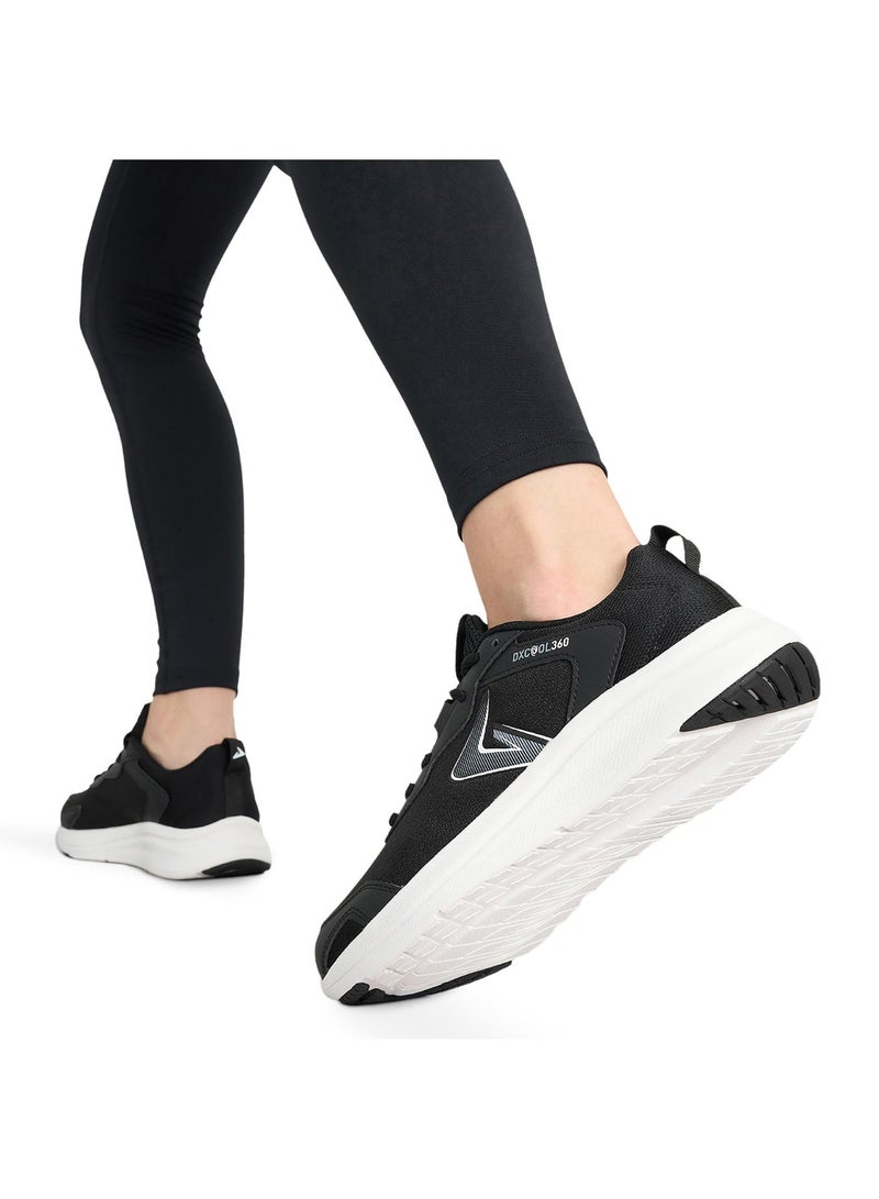 Demix Women's Running Sport Shoes – Black Lightweight Sneakers with Breathable Upper, Durable Outsole and Comfortable Cushioning - Image 2