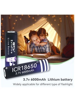 Generic 6000mAh 18650 3.7V Button Top Battery High-capacity ICR18650 Lithium-Ion Rechargeable Battery for Headlight Flashlight Charging  - Image 5